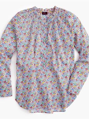 J. Crew Ruffle classic popover shirt in Liberty® Favourite Flowers